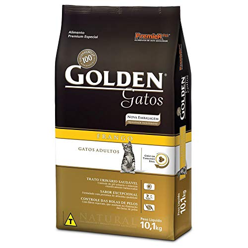 Ração Golden Para Gatos Adultos Sabor Frango - 10,1Kg Premier Pet Para Todas Todos Os Tamanhos De Ra