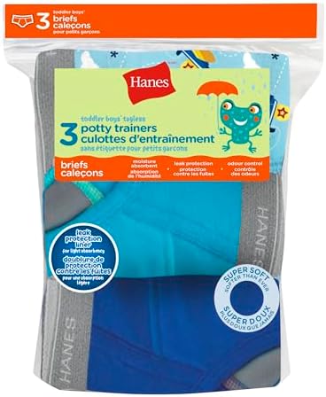 Toddler Boys' Potty Trainer Brief Pack of 3, Assorted, Size 2/3