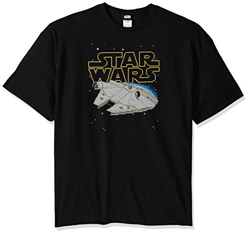 T-shirt Star Wars homme Falcon Squared noir 3XL vêtement geek imprimé