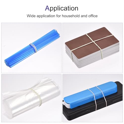 QUARKZMAN 1000er Pack Gummiband Dehnbares Gummiband Transparent 10mm x 1mm Haargummis für Zuhause und Büro