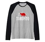 I Raccoon Toronto - I Love Raccoons Toronto Raglan Baseball Tee