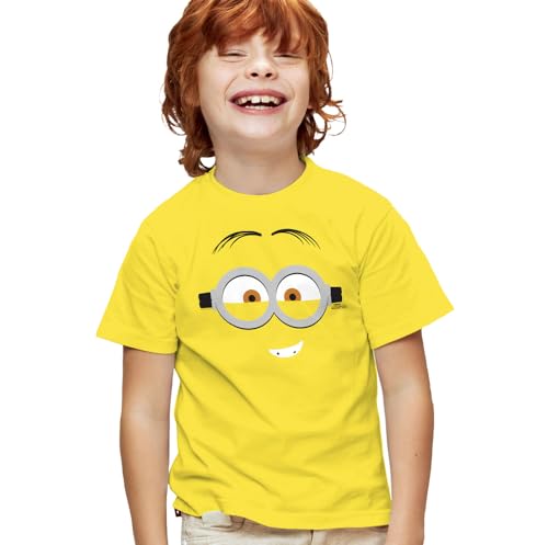 Popfunk Minions Smiling Minion Kids T Shirt for Youth Toddler Boys and Girls