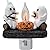 Toxicologist 2024 Ghost Campfire Flickering Nightlight Indoor Figurine Lamps for Halloween Ghost Night Light Plug in