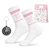 Velvahue Outdoor Wandern Socken Damen Geschenk Set mit Kompass, Geschenkbox