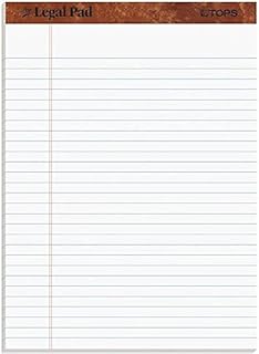 TOPS The Legal Pad Writing Pads, 8-1/2 x 11-3/4, Legal Rule, 50 Sheets, 12 Pack (7533)