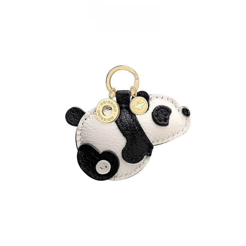 Chaîne de trousseau panda, le cadeau de niche en cuir idéal