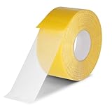 ktxaby 1 Stück Doppelseitiges Klebeband 5cm x 20m Transparent Extra Stark Rückstandsfrei Teppichklebeband Ablösbar für PVC Holz Glas Wand Foto Küche Verlegeband