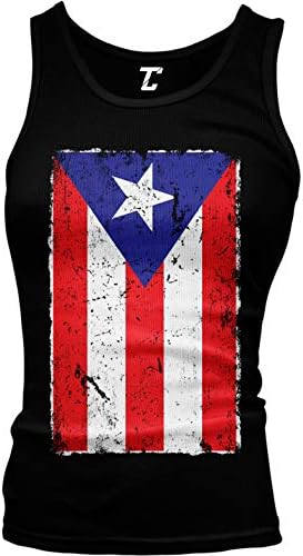 Distressed Puerto Rico Flag - Rican Latino Juniors Tank Top image 3