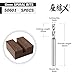 ZahyoX 6mm Shank Upcut Spiral CNC Router Bit, 6mm Cutting Diameter, 6mm Shank Diameter - 25mm Cutting Diameter - 64mm Overall Length, Double Flute Solid Carbide CNC End Mill