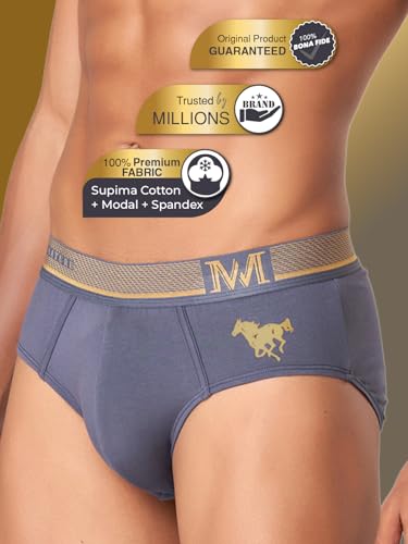 Image of Macroman M-Series MW Signature Collection By Rohit Bal Premium Supima, Modal, Spandex Mens Briefs
