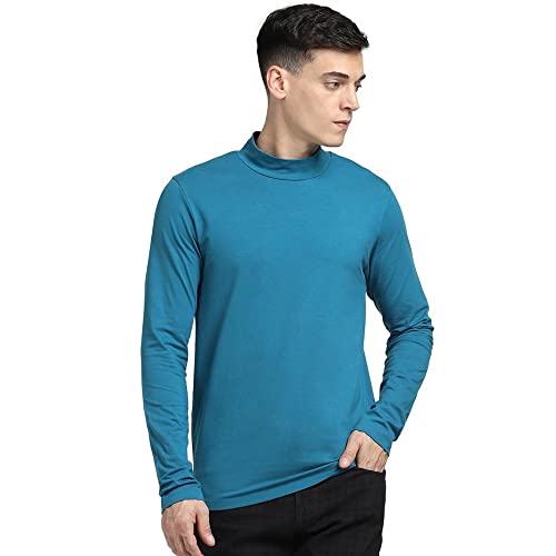 Image of Jack & Jones Men's Cotton Solid Slim Fit Crew Neck T-Shirt