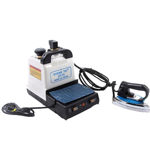 ShaiVrissian Plancha Vapor Industrial Eléctrica 1600 W,Estación Planchado Profesional,Temperatura Ajustable,Amplia Salida Vapor,para Tintorería Y Planchado Profesional