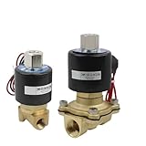 2WK Open All Brass Solenoid Valve AC220V/DC24V Water Valve 1/2 1/4 1/8 3/8 1 Inch/1.2 Inch/2 Inch(500-50 AC220V)