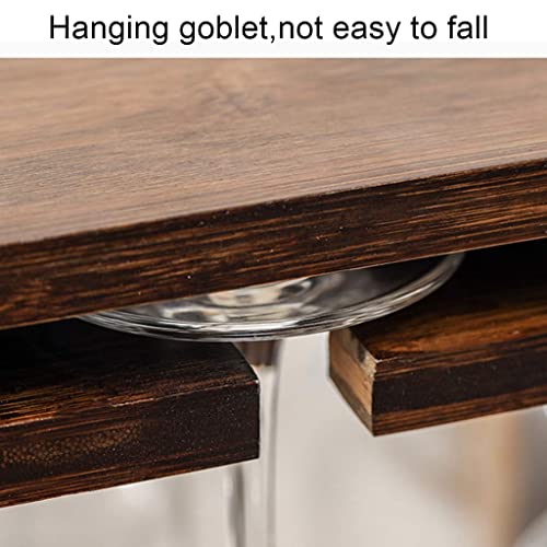 Soporte para botellas de vino de madera 3 niveles 6 botellas miniatura 4