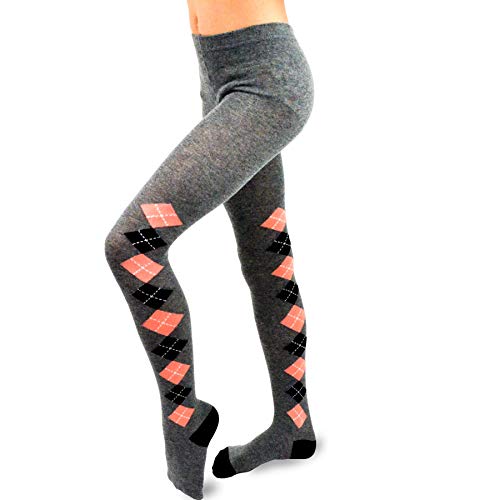TeeHee Little Girls and Toddlers Fashion Tights 3 Pair Pack (3-5 Years, Argyle)