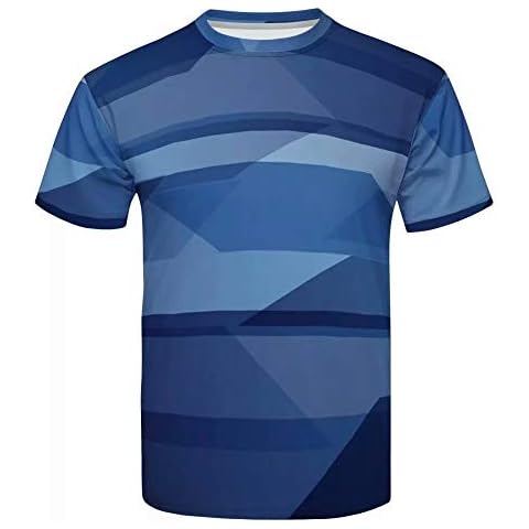 Mens Unique Short Sleeve Shirt Casual Flower Floral Color Block Hawaiian Shirt - blue - XL Cover