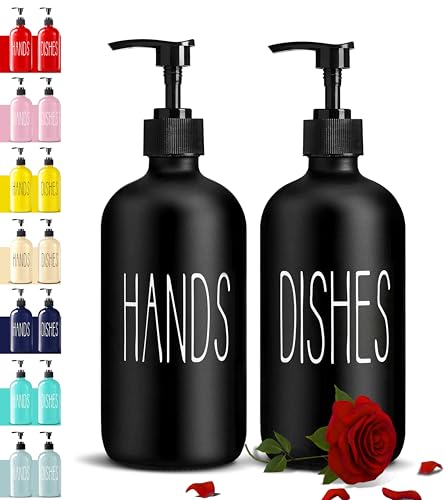 COHOSEGE Glass Soap Dispenser Set