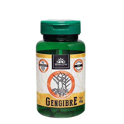 Gengibre Orgânico 500mg 90 Cápsulas Kampo de Ervas
