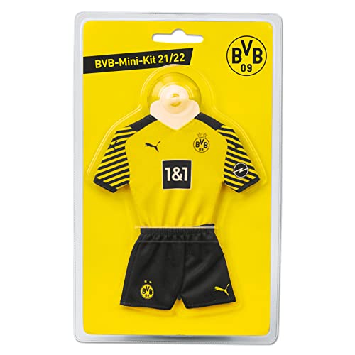 Portachiavi Borussia Dortmund BVB - Angelo Custode Con Outfit Giallo E Logo, Portafortuna Con Moschettone
