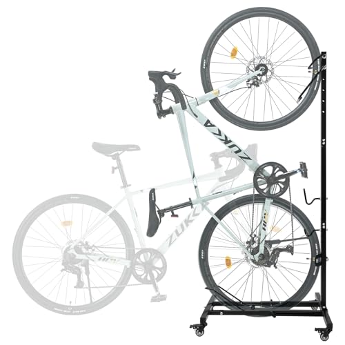 Béquille de vélo verticale pour libérer de l'espace au sol dans votre garage