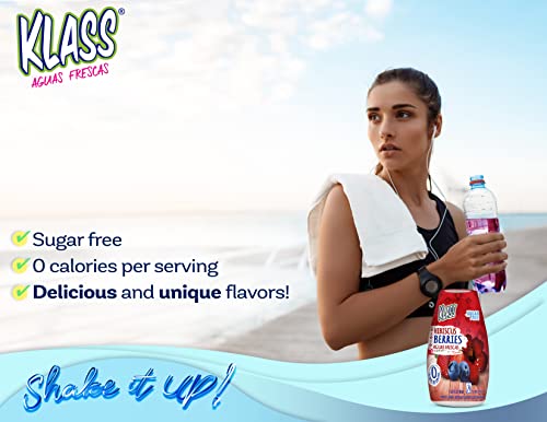 Klass Aguas Frescas Liquid Water Enhancer Sugar-Free Naturally Flavored Hubiscus-Berries, Keto Friendly |1.62 Oz Pack of 4 (Makes 24 servings each) 0 Calories Per Serving - Image 4