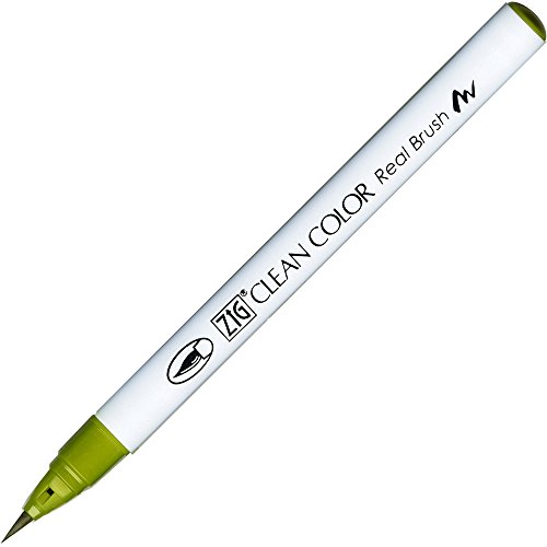 Brosse pour nettoyer en zigzag le papier avec ce marqueur vert 046