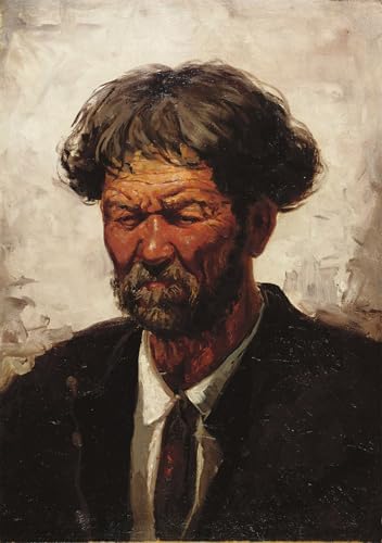 Portrait d'un homme Ilya Efimovitch Répine affiche toile 60x90cm