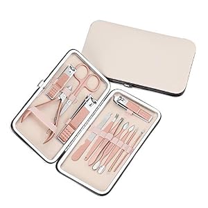 LxwSin Profesional Set de Manicura y Pedicura, Kit Cortauñas Professional, Tijeras de Uñas, Profesionales Manicura Kit…