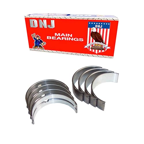 DNJ MB1105 Main Bearings Set Standard Size for 02-12 Jeep, Ram, Dodge, Mitsubishi 3.7L V6 SOHC Naturally Aspirated