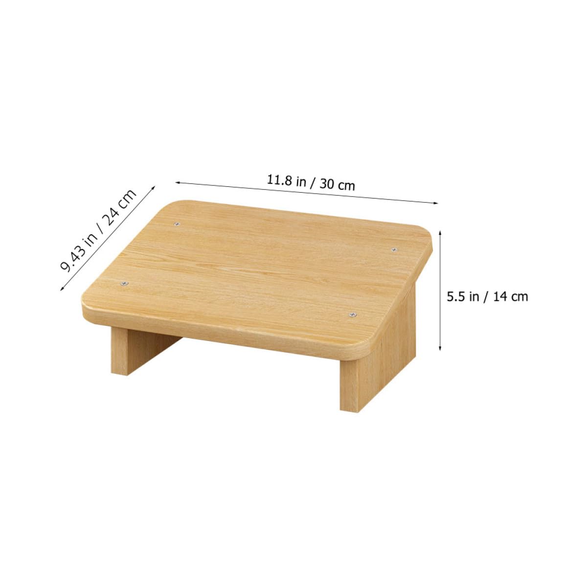 Fußhocker für Büro und Zuhause Holz als Fußstütze unter Schreibtisch