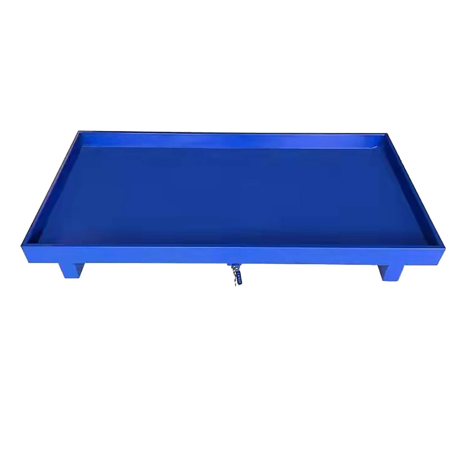 Generisch Industrielle Auffangplattform mit Ablauf für 208-Liter-Ölfässer, robuste Ausführung 125 x 65 cm (49,2 x 25,6 Zoll) – ideal für die sichere Lagerung von Gefahrstoffen.