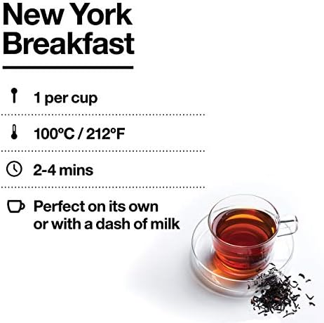 T2 Tea New York Breakfast Black Tea, Loose Leaf Black Tea in Box, 100 g