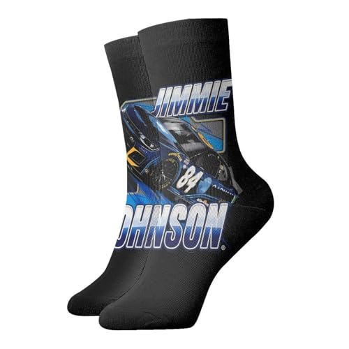 Jimmie Johnson 48 Running Socks Athletic Ventilating Comfort Fit Performance Cool Wicking Crew Socks for Unisex
