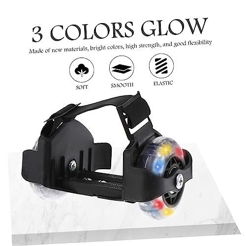 Kisangel YRW18U1632LL0 Heel Skating Rollers 1 Pair Roller Skating Heel Scooters Razor Heel Wheels Glowing Heel Wheels Cool Razor Scooter Wheels Portable Wheel Shoes Pvc Child Sports Shoes Pulley thumb #1