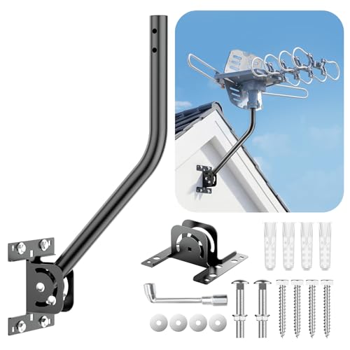 Antenna Mount Pole 1" OD Steel J-Pole Mount & 2mm Thick Bracket Plate