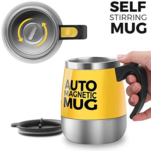[Update]Stirring Coffee Mug - Upintek Magnetic Self Stirring Mug Cup, Electric Stainless Steel