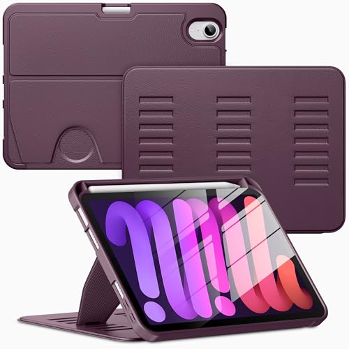 Coque magnétique iPad mini 7 avec porte-crayon et dos souple antichoc