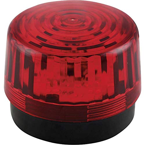 Velleman HAA100RN LED Flashing Security Light, 12 V, Red, 100 mm