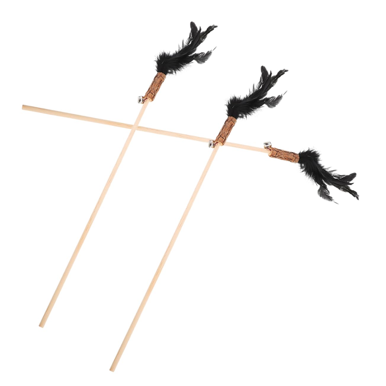 Toddmomy 15pièces Canne à Interactive pour Chats avec Plumes Jouet Amusant pour Chatons Et Chats Intérieur