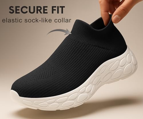 Image of Kraasa Walking Shoes for Men Height Increasing Sports Shoes Ultra Grip Soft Sole Gym Shoes Workout Lightweight Running Shoes for Men