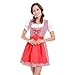 Produktbild Cuteelf Damen Kleid Bayerisches Bier Mädchen Oktoberfest Cosplay Kostüm Oktoberfest Dienstmädchen Kostüm Kleid Bar Kostüm Süße Pastoralen Stil Nordischen Stil Natürliche Einfarbig