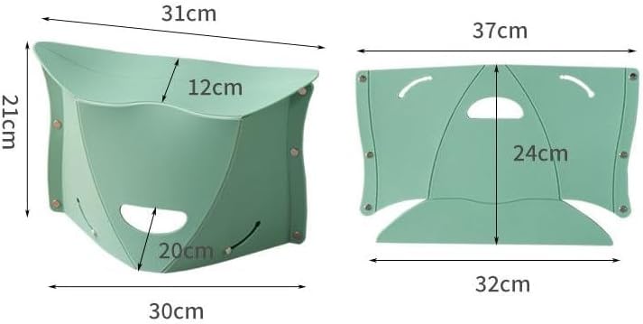 Miniatura 3 de Paquete de 4 taburetes plegables portátiles para acampar con función de bolso, sillas de viaje plegables ligeras para barbacoa, biblioteca y