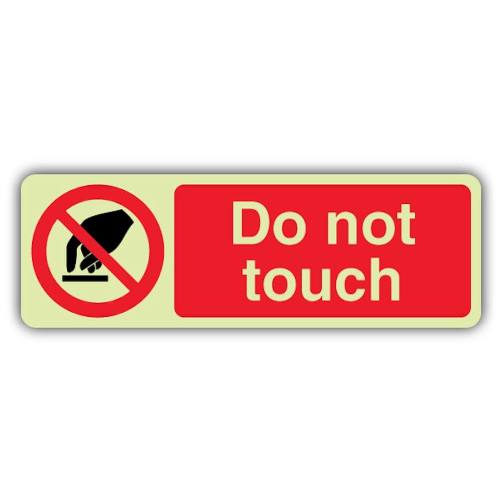 Panneau de sécurité autoadhésif Do Not Touch pour sécuriser vos équipements