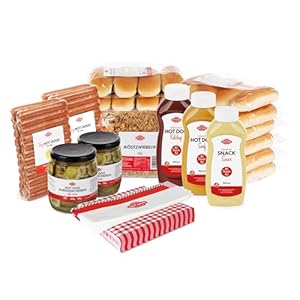 HOT DOG WORLD - Hotdog-Partypaket "dänische Art" für 48 Hot Dogs (Vegan)