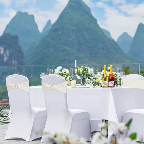 Nœuds de chaise de mariage lot de 50 pour fête prénatale et banquet