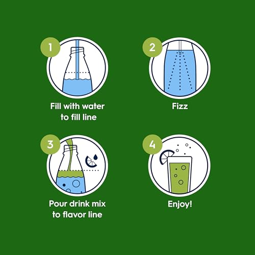 Image of Sodastream Mountain Dew New Pour Bottle Soda Drink Mix, 14.9 Fl oz. (Pack of 4)