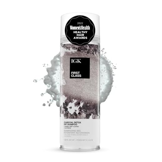 IGK FIRST CLASS Charcoal Detox Dry Shampoo, 6.3 Oz