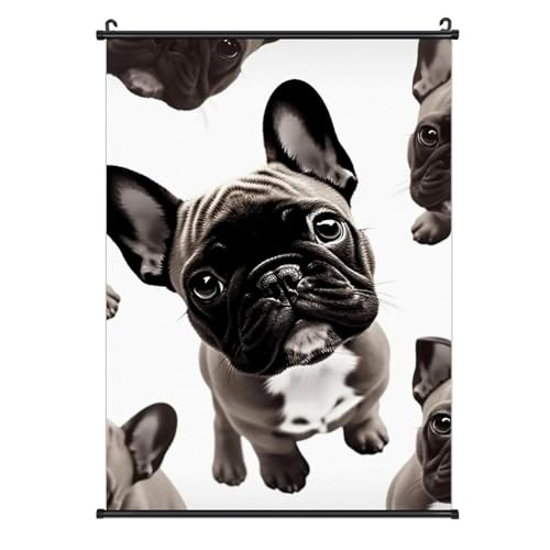 Poster décoratif Bouledogue Français impression sur toile décoration murale