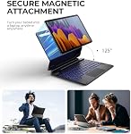 Dexnor Case clavier pour Samsung Galaxy Tab S10 Lite/S10 FE/S9 FE 5G 10,9"/S9 11"/ Case avec clavier magnétique flottant Cantilever Stand Multi-Touch Trackpad backlit sans fil avec porte-stylo S, noir