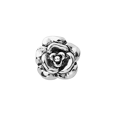 Bouton Pression Quiges 18mm Argenté Rose Cover